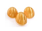 Fire Opal Cat's Eye Oval Matched Set of 3 2.47ctw