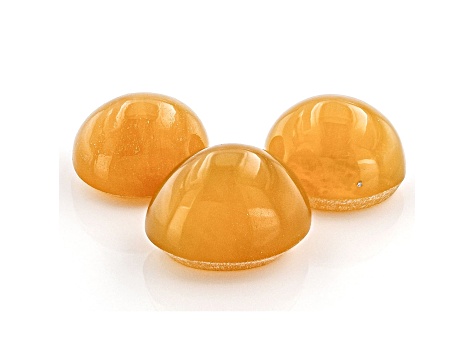 Fire Opal Cat's Eye Oval Matched Set of 3 2.47ctw