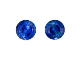 Sapphire 4mm Round Matched Pair 0.58ctw
