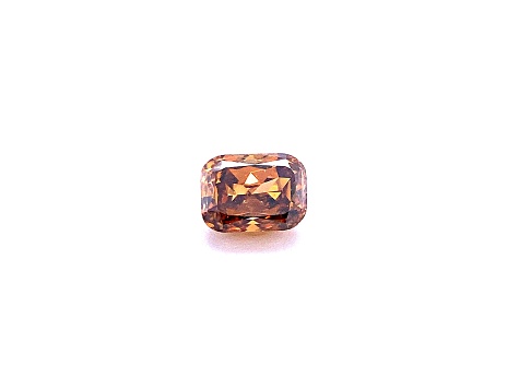 Natural Cognac Brown Diamond 5.9x4.37 Cushion Cut 0.89ct with GIA Report