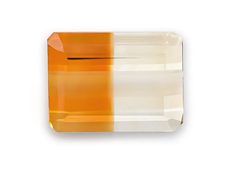 Bi-Color Citrine 16.1x12.1mm Emerald Cut 14.41ct