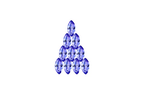 Tanzanite 7x3.5mm Marquise Set of 10 3.20ctw