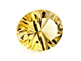 Citrine 12x10mm Oval Concave Cut 3.38ct