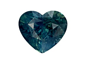 Blue-Green Sapphire 9x8mm Heart Shape 3.03ct