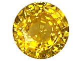 Yellow Sapphire Loose Gemstone 8.6mm Round 3.53ct