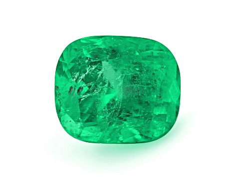 Colombian Emerald 10.6x9.1mm Cushion 4.46ct