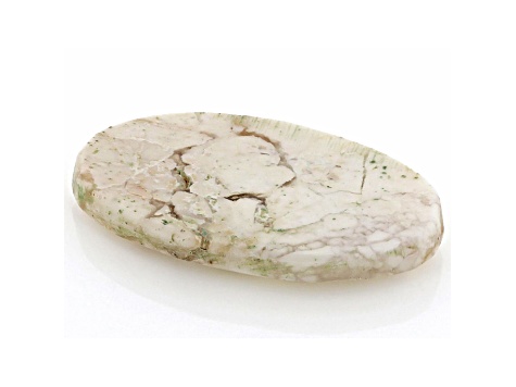 White Horse Agate 23x13.5mm Oval Cabochon 9.18ct