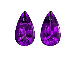 Amethyst 21x12mm Pear Shape Matched Pair 19.74ctw