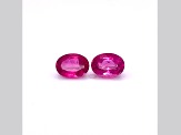 Rubellite 8x6mm Oval Matched Pair 2.82ctw