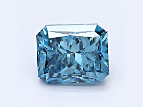 1.07ct Deep Blue Radiant Cut Lab-Grown Diamond VS2 Clarity IGI Certified