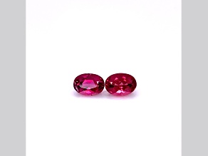 Rubellite 7x5mm Oval Matched Pair 1.85ctw