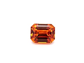 Orange Sapphire 11.0x8.6mm Emerald Cut 7.53ct