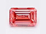 1.51ct Vivid Pink Emerald Cut Lab-Grown Diamond SI1 Clarity IGI Certified