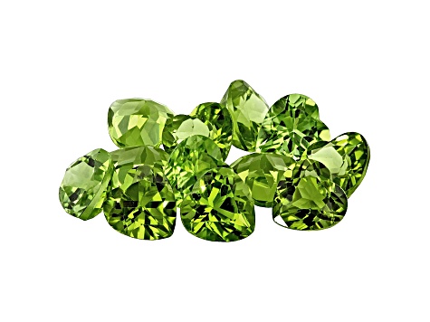 Peridot 6mm Heart Shape Parcel 10.00ctw