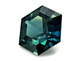Greenish Blue Sapphire Unheated 9.55x8.45mm Hexagon 2.91ct