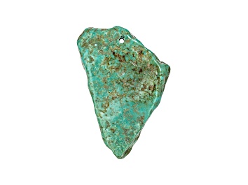 Picture of Sonoran Turquoise 57.2x35.8mm Pre-Drilled Tumbled Nugget Focal bead