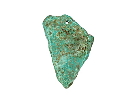 Sonoran Turquoise 57.2x35.8mm Pre-Drilled Tumbled Nugget Focal bead