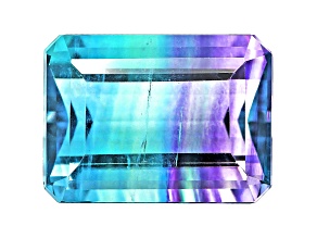 Bi-Color Fluorite Emerald Cut 12.50ct