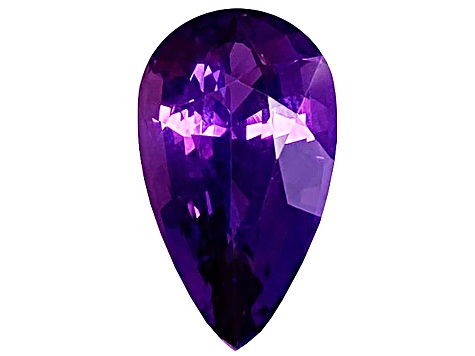 Purple Sapphire Loose Gemstone Unheated 13.00x7.60mm Pear Shape 3.87ct