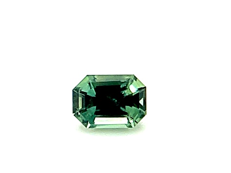 Light Teal Sapphire Unheated 5.7x4.1mm Emerald Cut 0.70ct