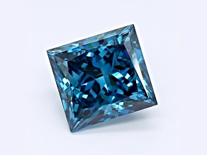 1.77ct Deep Blue Princess Cut Lab-Grown Diamond VS1 Clarity IGI Certified