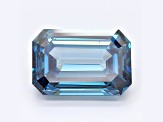 2.57ct Deep Blue Emerald Cut Lab-Grown Diamond SI1 Clarity GIA Certified