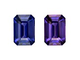 Purple Sapphire Color Shift 13.54x9.41mm Emerald Cut 8.65ct