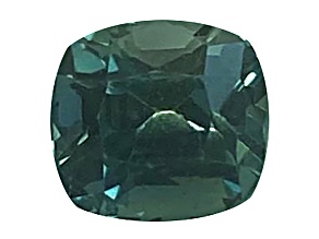Green Sapphire Loose Gemstone 6.00x5.60mm Cushion 1.41ct