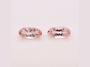 Morganite 12x6mm Oval Matched Pair 3.79ctw