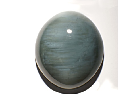 Nephrite Jade Cat's Eye 15.94x13.74mm Oval Cabochon 9.24ct