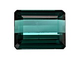 Blue-Green Tourmaline 11.9x9.4mm Emerald Cut 6.01ct