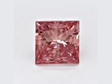 0.82ct Vivid Pink Princess Cut Lab-Grown Diamond SI1 Clarity IGI Certified