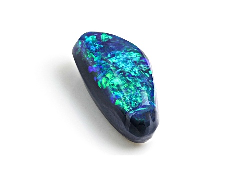 Australian Black Opal 10.0x4.5mm Free-Form Cabochon 0.96ct