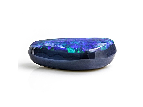 Australian Black Opal 10.0x4.5mm Free-Form Cabochon 0.96ct