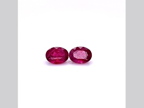 Rubellite 8x6mm Oval Matched Pair 2.9ctw