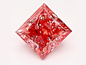 1.29ct Vivid Pink Princess Cut Lab-Grown Diamond VS2 Clarity IGI Certified