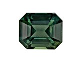 Green Sapphire 7.3x6.1mm Emerald Cut 2.02ct