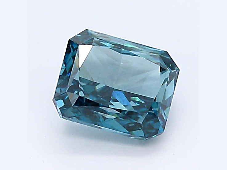 1.13ct Deep Blue Radiant Cut Lab-Grown Diamond SI1 Clarity IGI ...