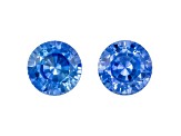 Sapphire 5.6mm Round Matched Pair 1.93ctw