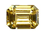Yellow Sapphire Loose Gemstone Unheated 8x6mm Emerald Cut 2.53ct