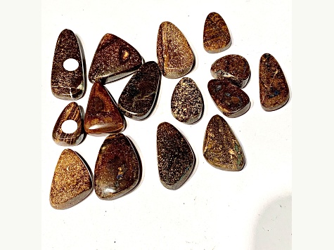 Australian Boulder Opal Free-Form Cabochon Set of 15 171ctw