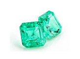 Colombian Emerald 5.6mm Emerald Cut Matched Pair 1.51ctw
