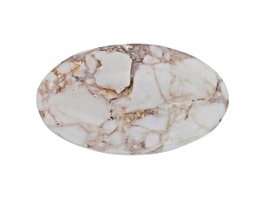 White Horse Agate 27.5x16mm Oval Cabochon 22.69ct