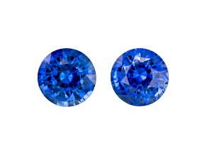 Sapphire 5.4mm Round Matched Pair 1.61ctw