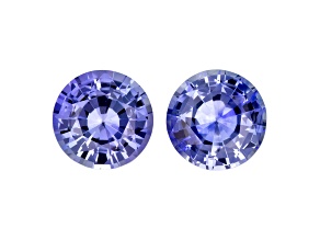 Sapphire 6mm Round Matched Pair 1.91ctw