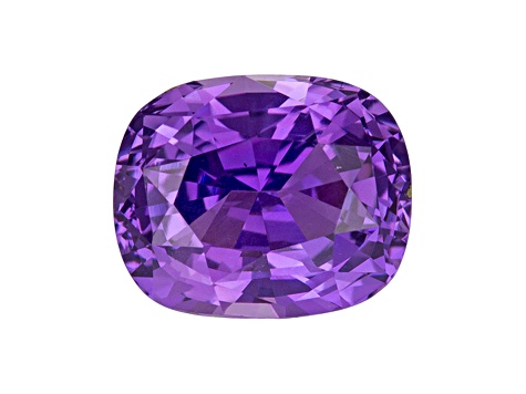 Purple Sapphire Loose Gemstone Unheated 8.37x6.85mm Cushion 3.12ct