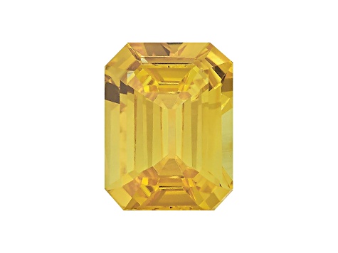 Yellow Sapphire 7x5mm Emerald Cut 1.18ct