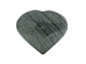 Green Jasper Heart 4.0x3.5in