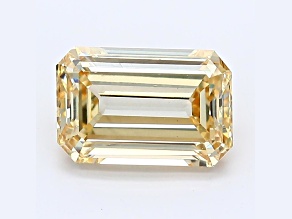 1.90ct Yellow Emerald Cut Lab-Grown Diamond SI1 Clarity IGI Certified