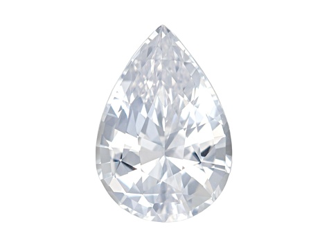White Sapphire Loose Gemstone 10x7mm Pear Shape 2.48ct